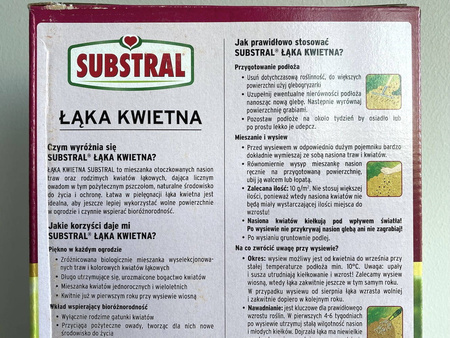 Łąka kwietna - mieszanka traw i kwiatów 800 g
