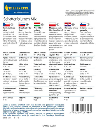 Mieszanka kwiatów cieniolubnych Schattenblumen Mix