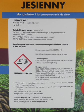 Nawóz jesienny do iglaków 4 kg