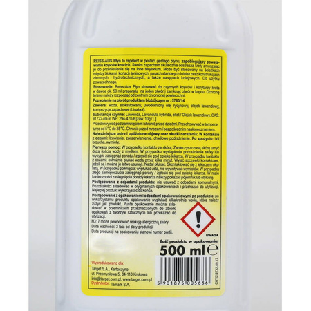 Reiss Aus 500 ml wygodny i skuteczny żel odstraszający krety, psy i koty
