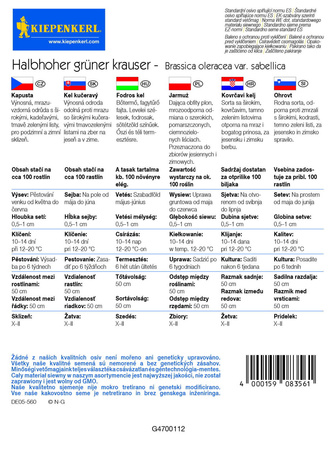 Jarmuż Halbhoher Grüner Krauser – Kiepenkerl