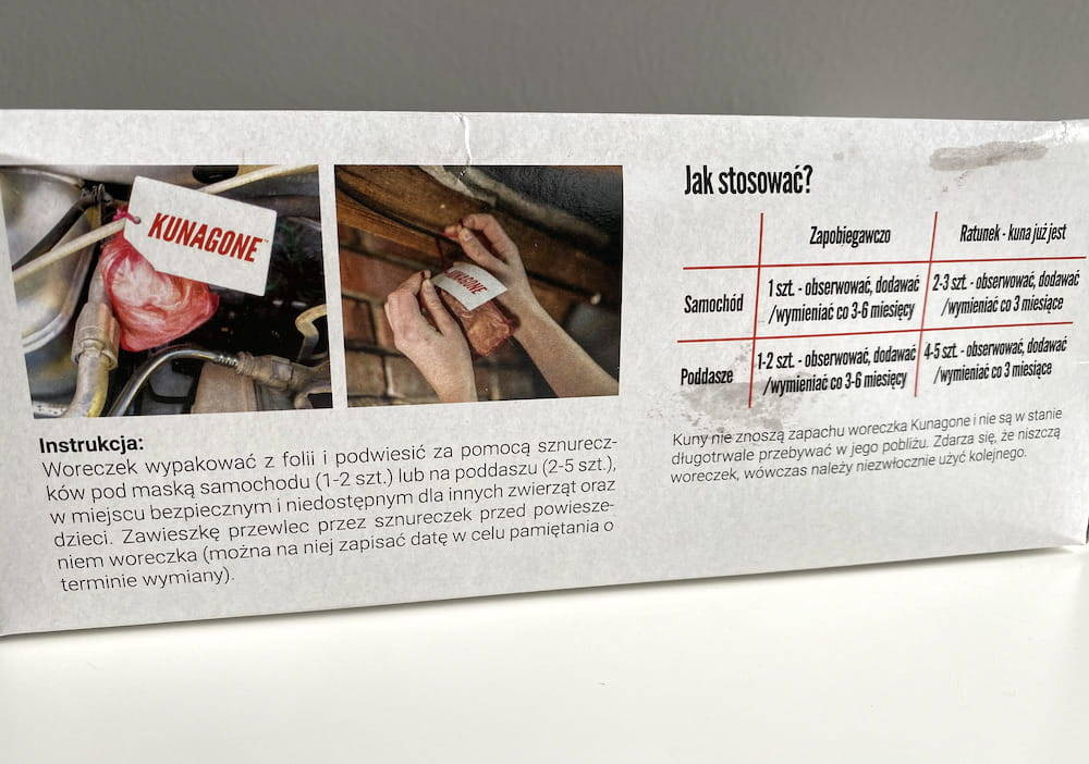 KUNAGONE - DZIAŁA NA KUNY
