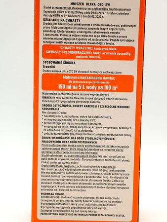 Mniszek Ultra 070 EW 500 ml Substral
