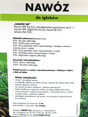 Nawóz do iglaków z mikroelementami 4 kg