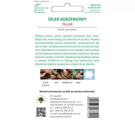 Seler Korzeniowy Talar 1 g - Legutko