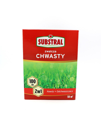 SUBSTRAL 100 dni nawóz do trawników zwalczający CHWASTY 1KG