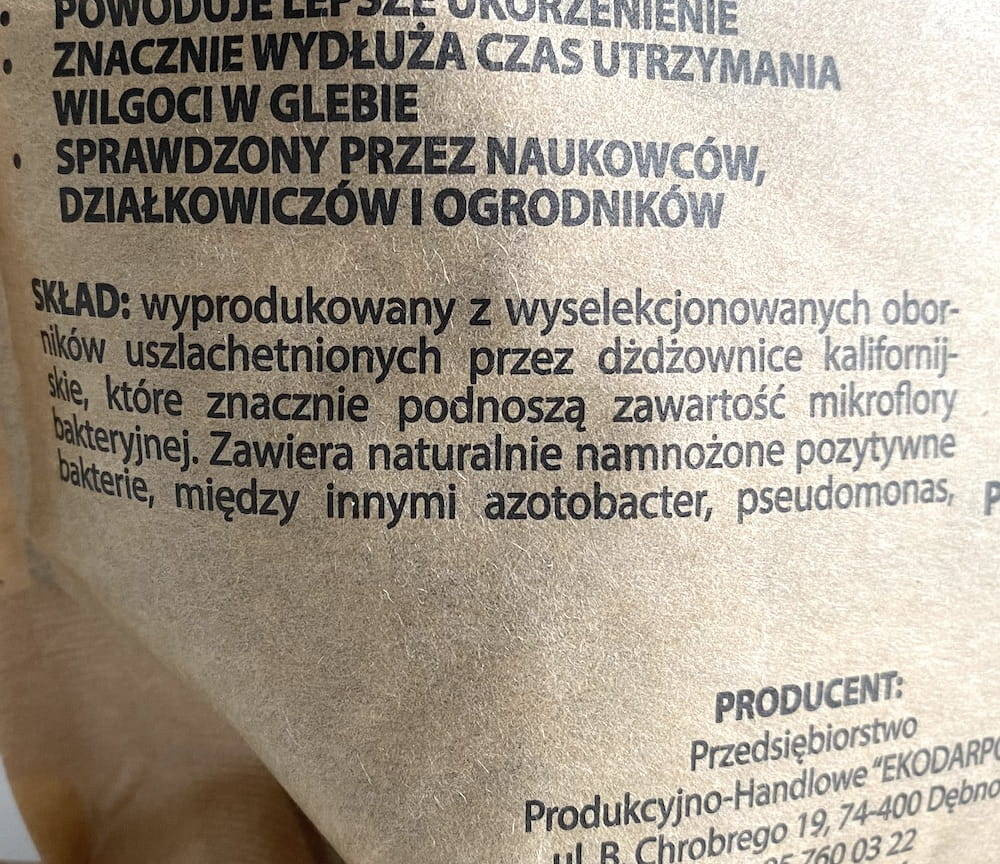 Biohumus Extra SM Sypki Do Warzyw 1 l