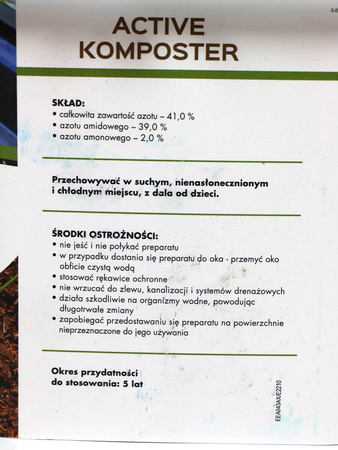 Active Komposter - przyspiesza kompostowanie 4 kg