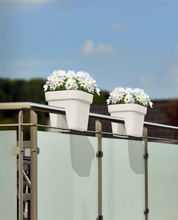 Donica balustradowa Lobelia 450 mm – kremowy – Lamela