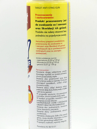 Anti Sting Gun – Aerozol Na Osy i Szerszenie – 750 ml Target