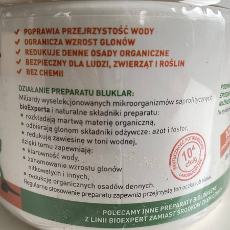 BluKlar 3w1 - preparat do czyszczenia oczek wodnych i stawów - 250 g
