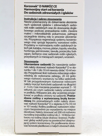 Korzonek D 30 ml ukorzeniacz do roślin zdrewniałych