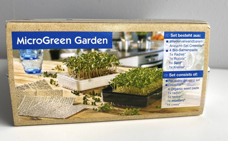 Zestaw do uprawy mikrolistków MicroGreen + 4 wkłady