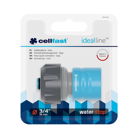 Szybkozłącze - stop (ABS/PC) Ideal 3/4" – Cellfast