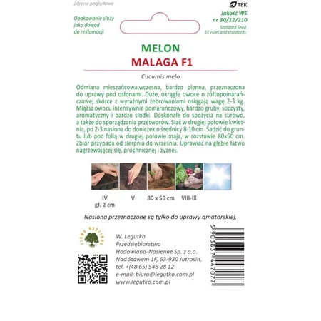 Melon Malaga F1 0,5 g - Legutko 