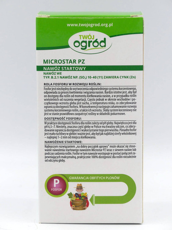 Microstar PZ - nawóz startowy  – 150 g Twój Ogród