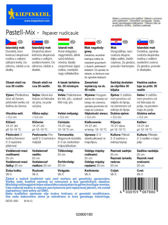 Mak Nagołodygowy Pastell-Mix – Kiepenkerl