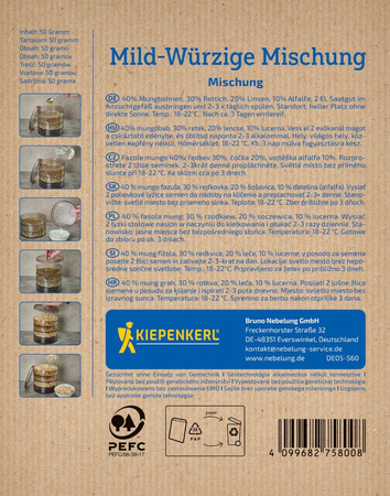 Mieszanka Delikatnie Aromatyczna Mild-würzige Mischung - nasiona na kiełki - Kiepenkerl
