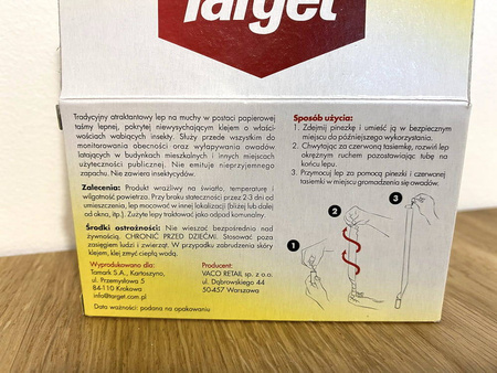 Lep okrągły na muchy 4 szt. Target