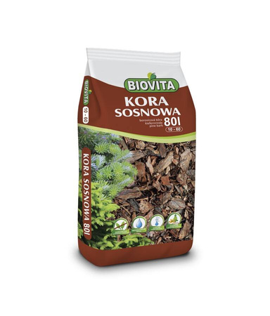Kora Sosnowa,mielona 10-60 mm – paleta 45 x 80 litrów Biovita