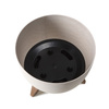Doniczka Ø250 mm Mira Eco Recycled – Czarna – Lamela
