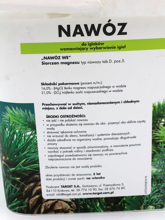 Nawóz do iglaków zagęszczający i wzmacniający wybarwienie igieł 4 kg