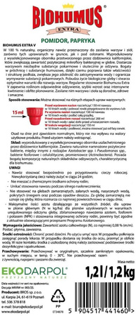 Biohumus Extra Pomidor Papryka 1,2 l Ekodarpol