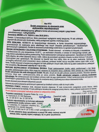 Atut RTU - zwalcza chwasty na kostce i w sadach 500 ml