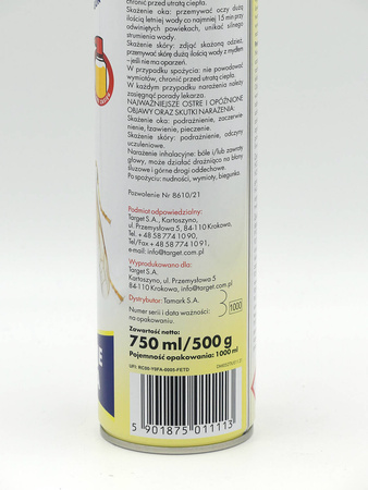 Anti Sting Gun – Aerozol Na Osy i Szerszenie – 750 ml Target