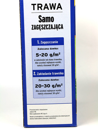 TRAWA Samo ZAGĘSZCZAJĄCA SPORTOWA 3 kg SUBSTRAL