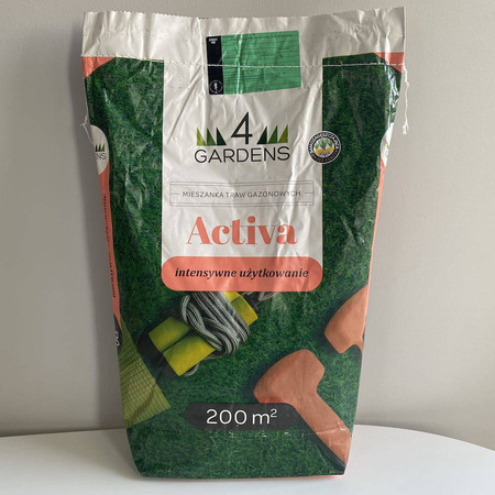 Mieszanka Traw Gazonowych Do Intensywnego Użytku – Activa – 5 kg 4Gardens