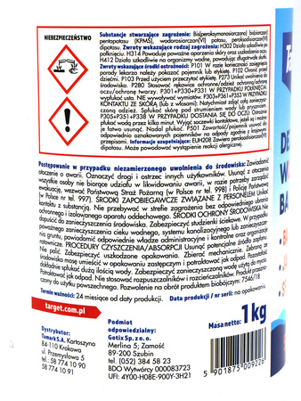 ChlorTix Oxy Aktywny Tlen – tabletki do dezynfekcji wody w basenie – 50 szt. x 20 g (1 kg) Target