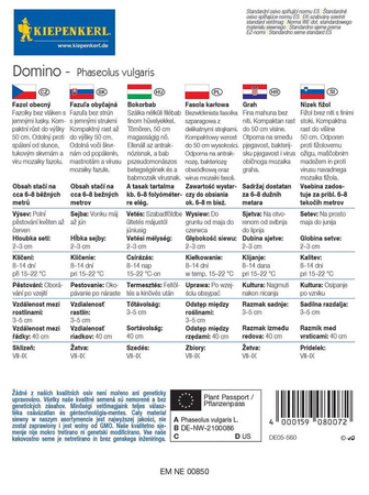 Fasola Karłowa 'Domino' – Odporna Na Choroby – Kiepenkerl