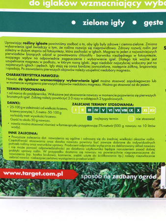 Nawóz do iglaków zagęszczający i wzmacniający wybarwienie igieł 4 kg