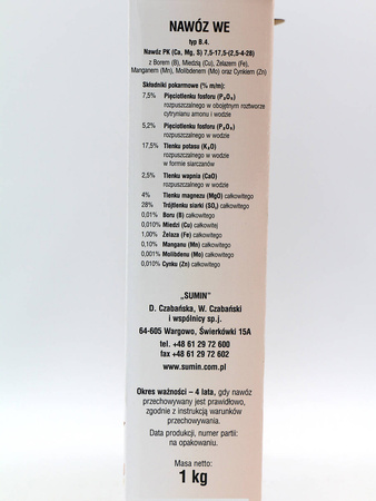 Nawóz jesienny uniwersalny – 1 kg Sumin