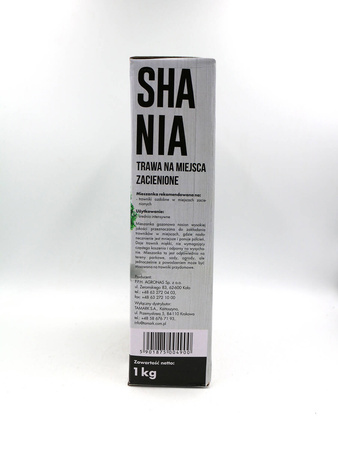Shania 1 kg nasiona trawy do trawników zacienionych
