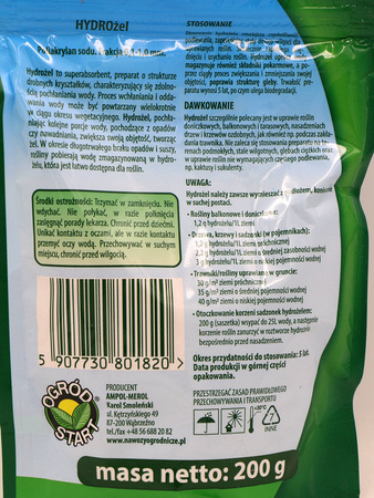 Hydrożel – ochrona przed suszą – 200 g Ogród Start
