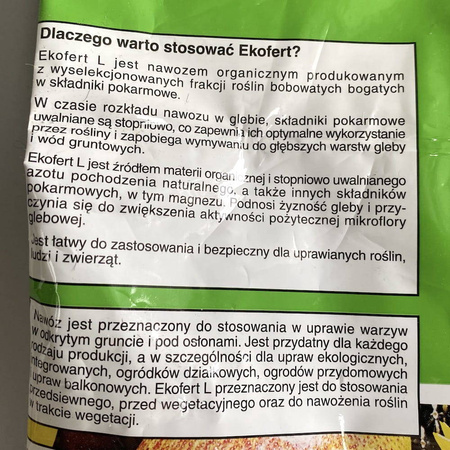 Ekofert - Nawóz Organiczny Uniwersalny 4 kg