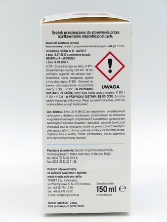 Effect24h 680 EC zwalcza chwasty i mech w 24h 150 ml Target