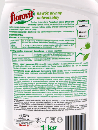Nawóz Florovit Uniwersalny 1 l