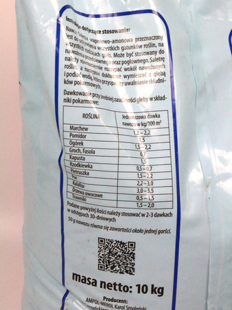 Saletra wapniowo-amonowa 10 kg - Ogród Start