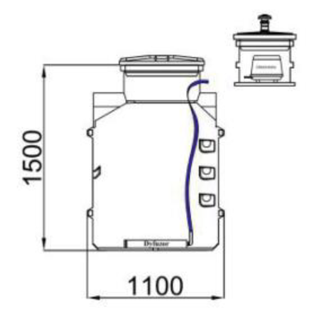 Kompostownik Wodny Bio Easy Flow 850 L Haba