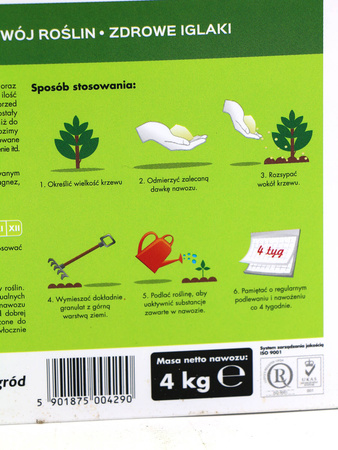 Nawóz przeciw brązowieniu igieł z mikroelementami 4 kg