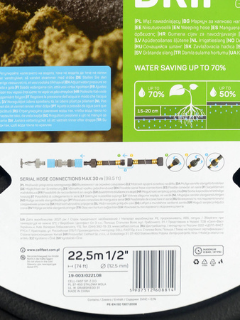 Wąż nawadniający Drip 1/2" 22,5 m – Cellfast