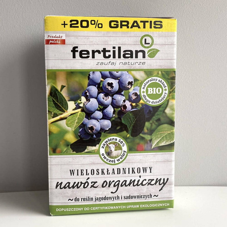 Fertilan - Nawóz Organiczny do Roślin Jagodowych i Sadowniczych 1,2 kg