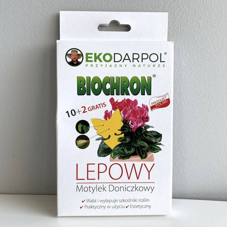 Biochron -  Doniczkowy Motylek Lepowy 10 szt. + 2 szt. Gratis