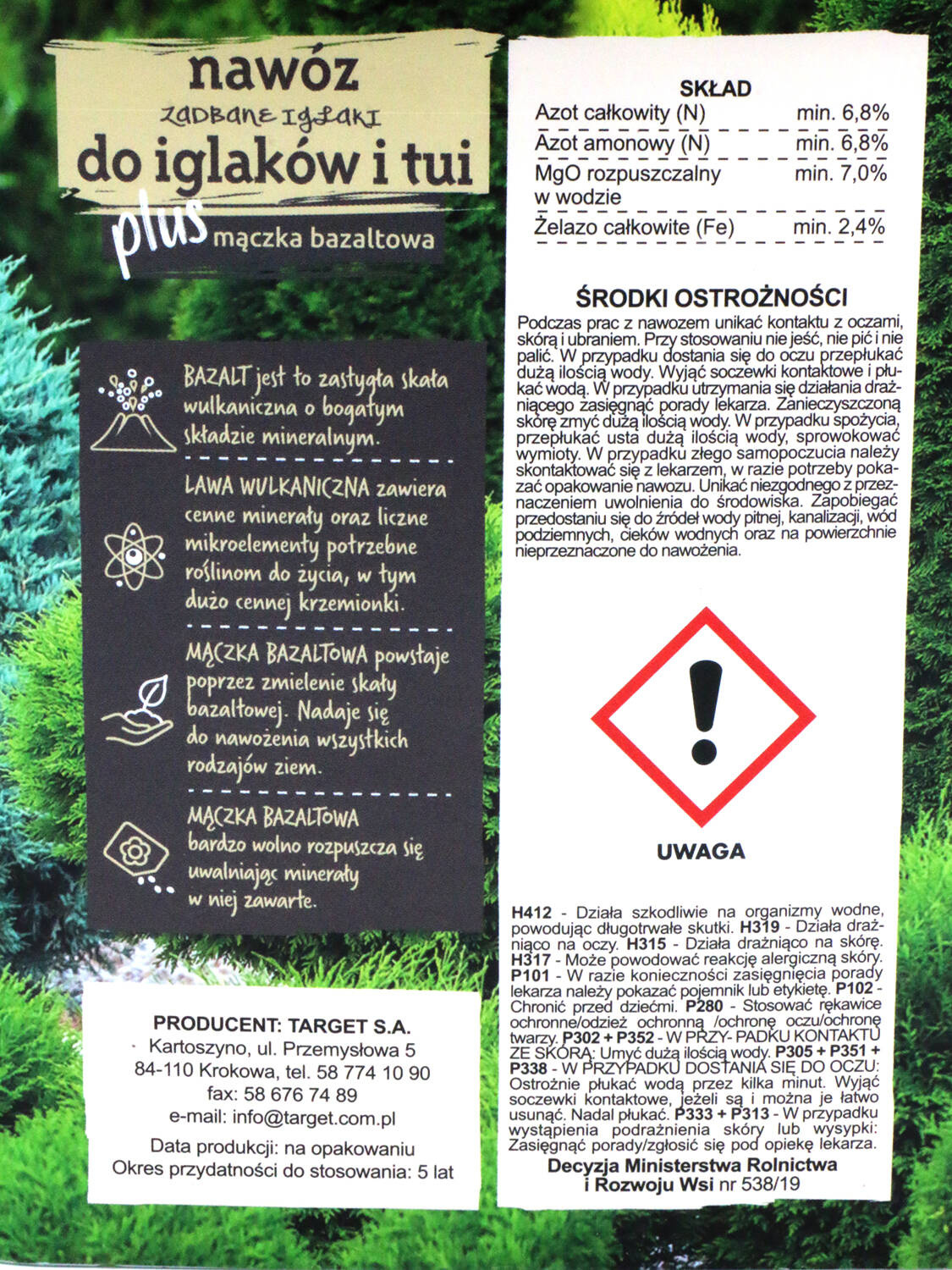 Nawóz Zadbane Iglaki - Do Iglaków i Tui 4 kg