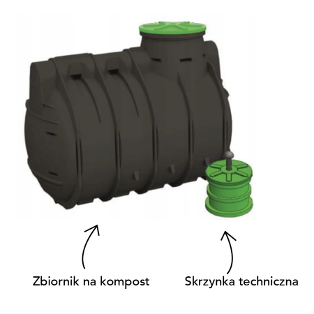 Kompostownik Wodny Bio Easy Flow WIRO 2500 L Haba