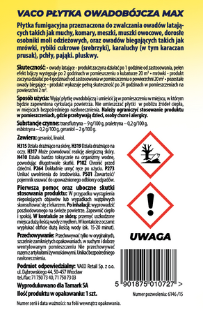 Max Płytka na owady latające i biegające