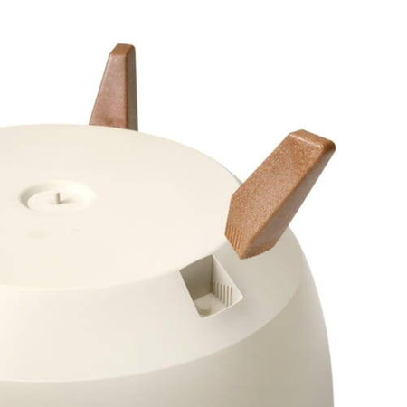 Doniczka Ø250 mm Mira Eco Recycled – Czarna – Lamela